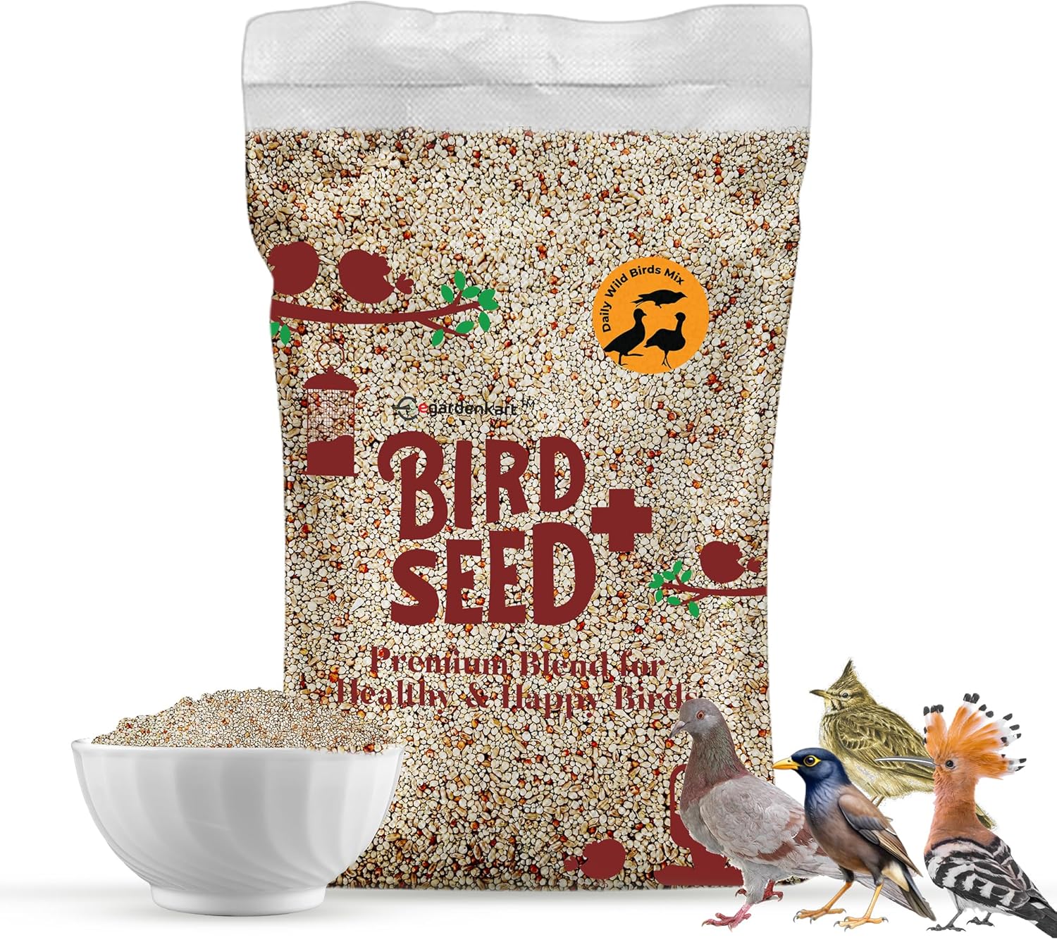 Egardenkart® Bird Food Daily Budget-Friendly - Wild Bird Feed for all ...