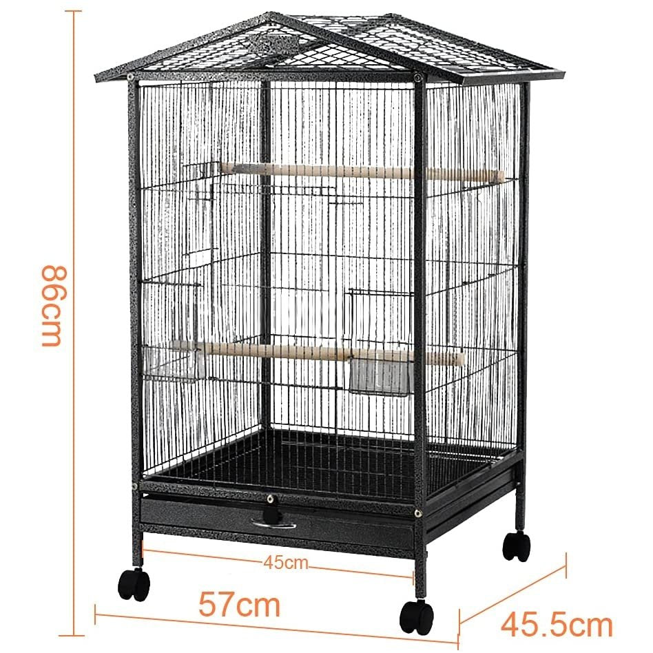 Bird Cage Large with Rolling Wheels