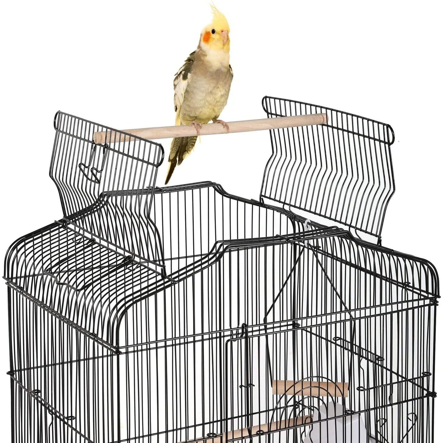 Outlet Bird Cages for Parakeets Cockatiels FiLovebirds nches Canaries Conures Budgies, Detachable Rolling Stand Copy