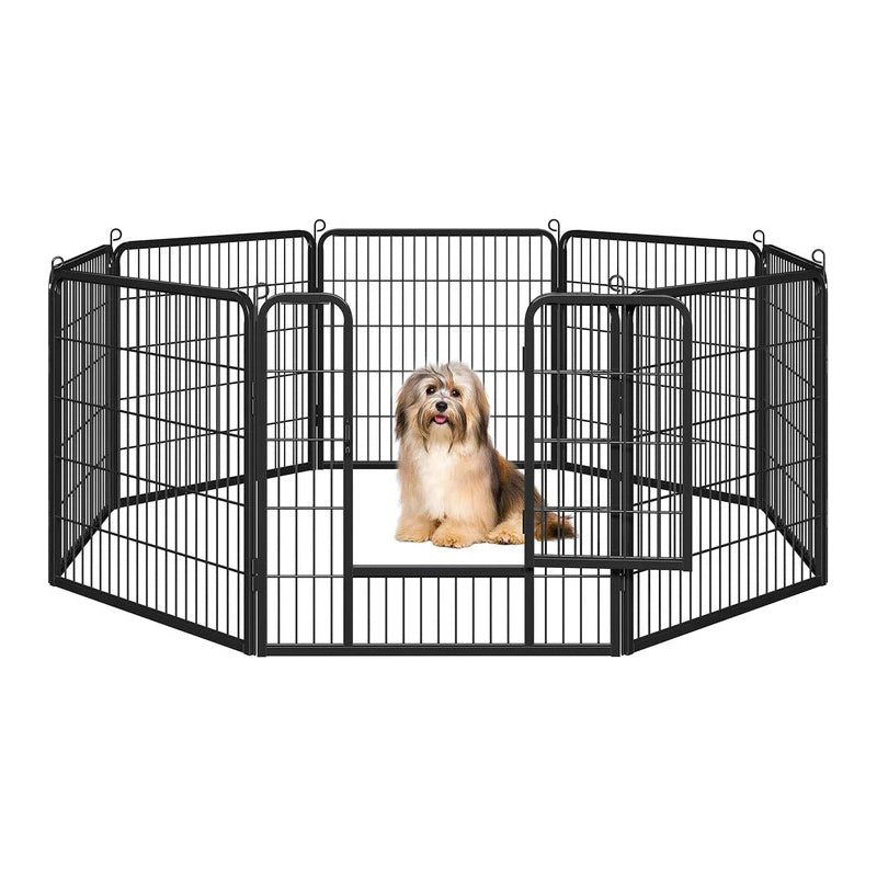 Egardenkart Heavy Duty Extra Wide Dog Playpen,8 Panels Outdoor Pet Fence for Medium/Small Animals Foldable Puppy