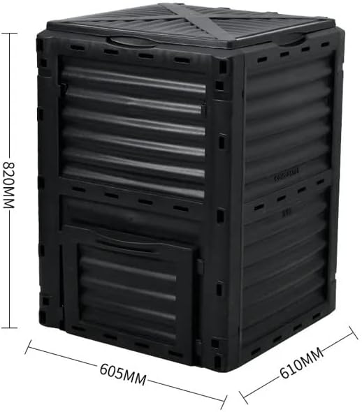 Garden Composter Bin Composting Waste Box Recycling Eco Storage 300L