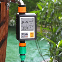Egardenkart, Water Timer for Garden - Multifunctional, Garden Irrigation Timer for Automatic Irrigation System | Automatic Watering Timer with Intelligent Technology | Garden Water Timer (Orange)