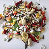 Egardenkart® Parrot Food Mix - Parrots Food with Fruit Blend | Bird Food for Parrot | Nutritionally Complete Bird Seed Mix | Bird Feed for Macaw, Cockatoo and All Parrots