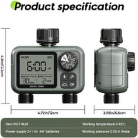 Egardenkart Water Timer for Garden Hose - Multifunctional Sprinkler Timer for Automatic Irrigation System | Hose Timer | Waterproof Irrigation Timer, Dual Outlet