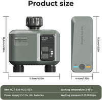Egardenkart Water Timer Wifi - Multifunctional Sprinkler Timer for Automatic Irrigation System | Hose Timer with Sprinkler Controller | Waterproof Irrigation Timer, Wifi Dual Outlet