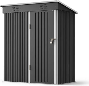 Egardenkart Metal Outdoor Pent Storage Shed