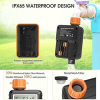 Egardenkart, Water Timer for Garden - Multifunctional, Garden Irrigation Timer for Automatic Irrigation System | Automatic Watering Timer with Intelligent Technology | Garden Water Timer (Orange)