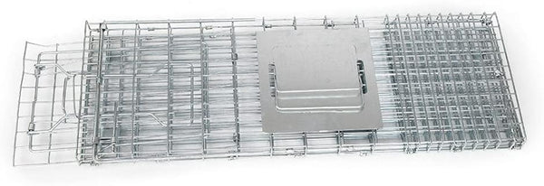 Cat Trap Live Animal Trap Easy Set One-Door Cage Trap for Raccoons, Stray Cats, Groundhogs, Opossums, and Armadillos Large