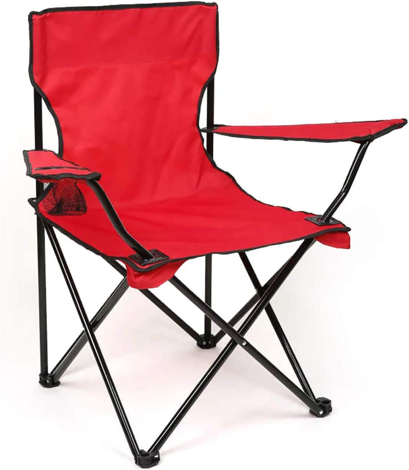 Egardenkart Camping Chair, Folding Camping Chairs for Adults with Armrests and Cup Holder and Carrying Bag, Lightweight Portable for Beach, Perfect for Caravan trips, BBQs, Garden, Picnic