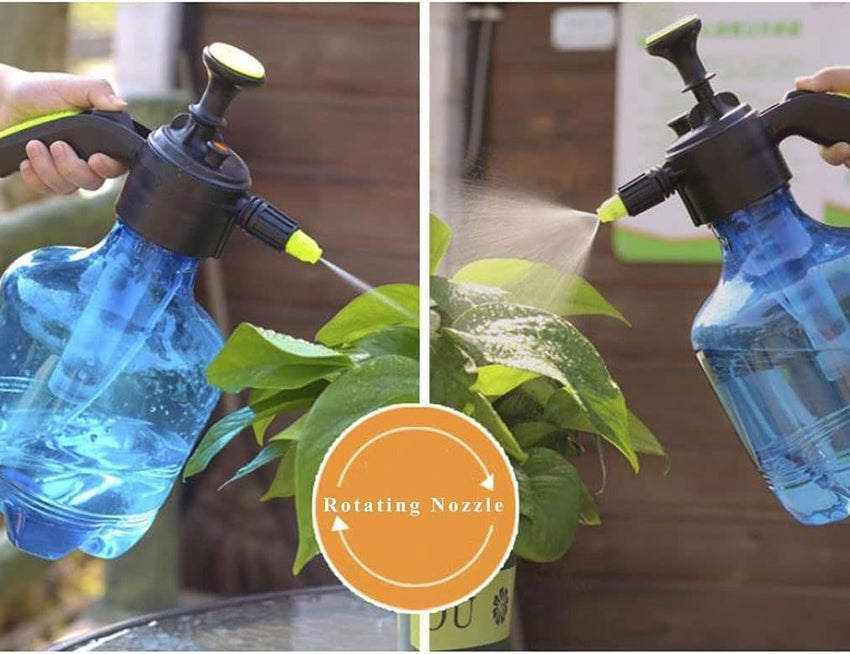 Egardenkart Garden Pump Sprayer, Hand-held Pressure Sprayer Bottle for Lawn with Safety Value & Adjustable Nozzle, for Watering,Bird Sprayer, Spraying Weeds,Home Cleaning and Car Washing