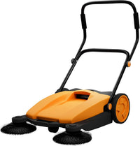 Egardenkart, Walk-Behind Outdoor Hand Push Sweeper - 2.66 Gallon Capacity, 27.5" Sweeping width, Sweeps up to 19,000 ft²/Hour,