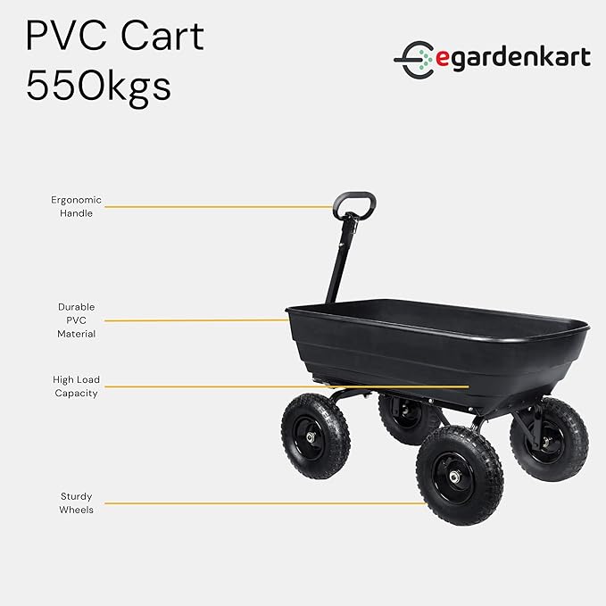 Egardenkart PVC Cart with 550kg Capacity