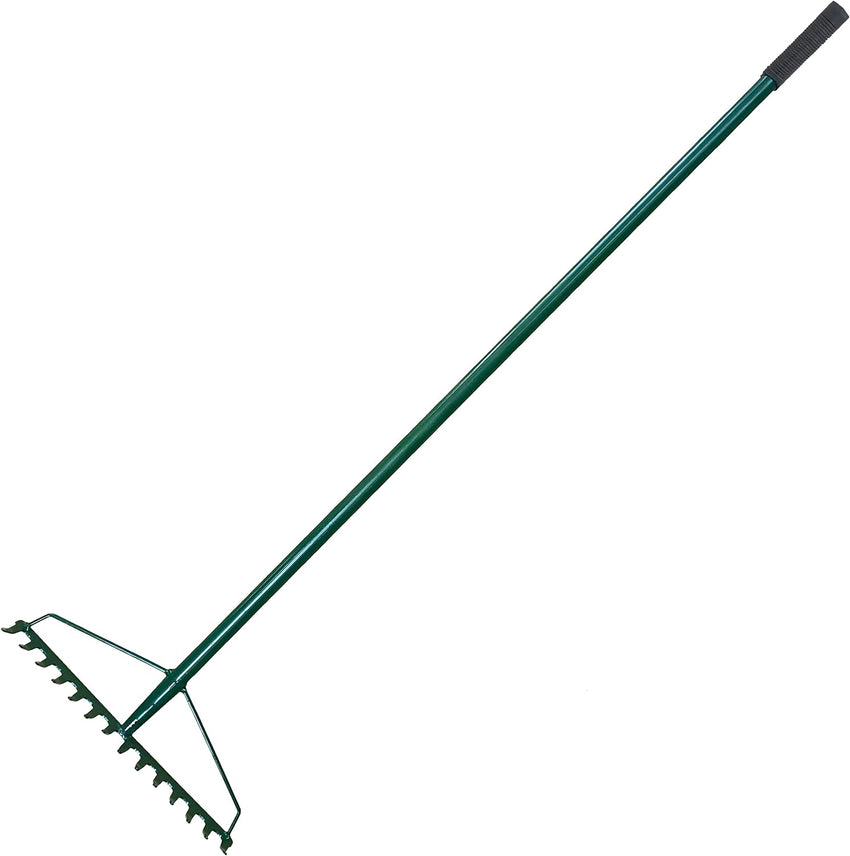 Egardenkart® Garden Rake Full Metal Heavy Duty Green