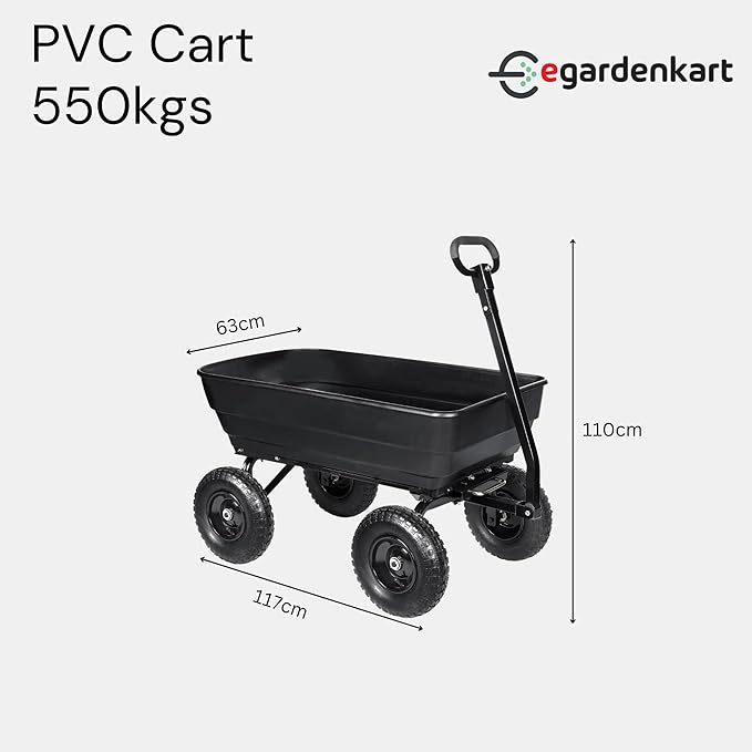 Egardenkart PVC Cart with 550kg Capacity