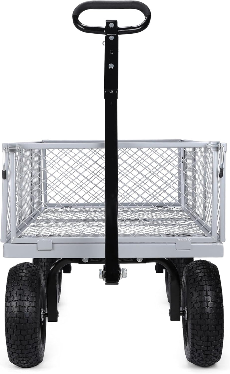 Egardenkart Heavy Duty Garden Cart, 500kg Capacity, Rugged Steel Frame & Removable Sides