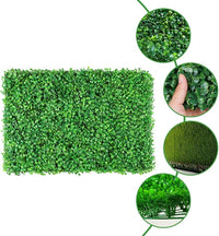 Egardenkart Artificial Boxwood Hedge Panels for Indoor Privacy, Greenery Wall Mat 40 x 60cm Style01