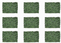 Egardenkart Artificial Boxwood Hedge Panels for Indoor Privacy, Greenery Wall Mat 40 x 60cm Style01