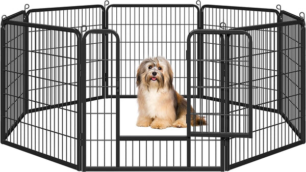 Egardenkart Heavy Duty Extra Wide Dog Playpen 8 Panels Outdoor Pet Fen egardenkart