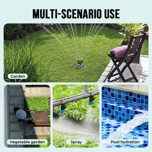 Egardenkart Water Timer for Garden - Multifunctional Irrigation Timer for Automatic Irrigation System | Large Screen Water Timer with Sprinkler Controller Intelligent Automatic Watering for Plants