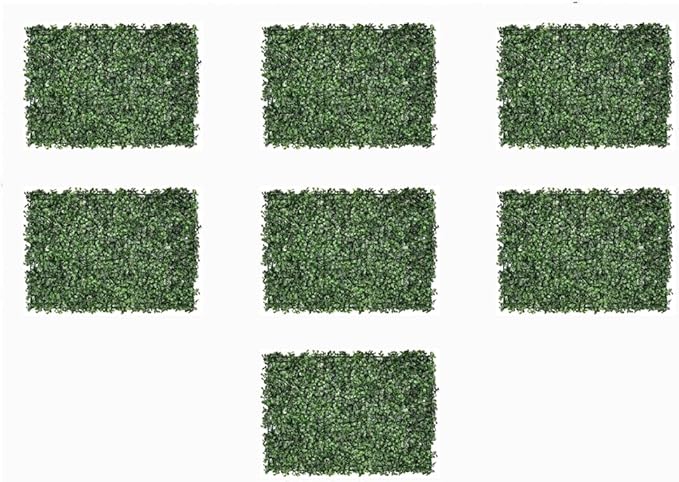 Egardenkart Artificial Boxwood Hedge Panels for Indoor Privacy, Greenery Wall Mat 40 x 60cm Style01