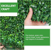 Egardenkart Artificial Boxwood Hedge Panels for Indoor Privacy, Greenery Wall Mat 40 x 60cm Style01