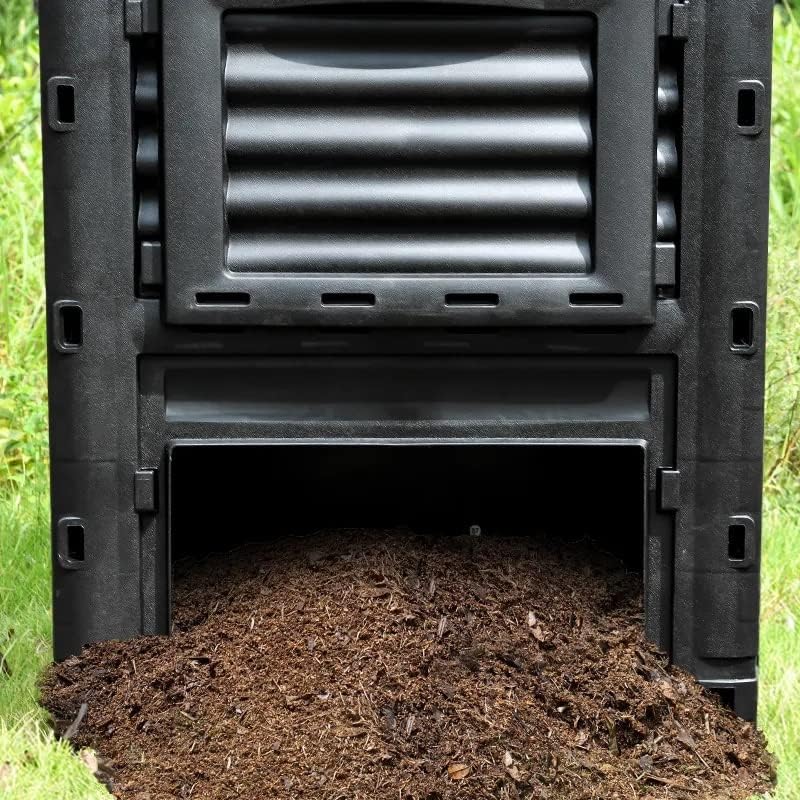 Garden Composter Bin Composting Waste Box Recycling Eco Storage 300L ...