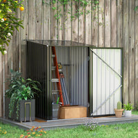 Egardenkart Compact Zinc Steel Storage Shed With Secure Locking System With Installation