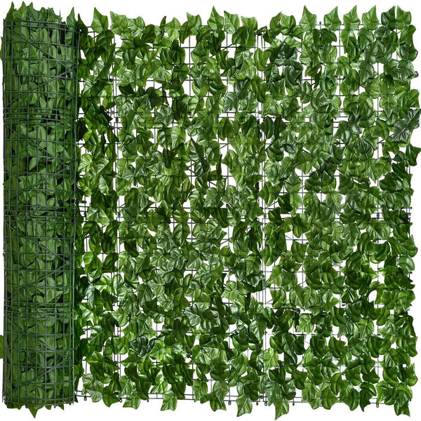 ZHZM New Egardenkart® Artificial Faux Hedge Privacy Fence Wall Screen, Leaf and Vine Decoration for Outdoor Garden Home Decor