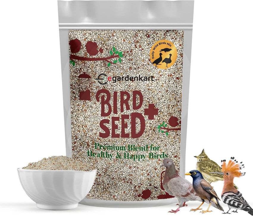 Egardenkart® Bird Food Daily Budget-Friendly - Wild Bird Feed for all Types of Wild Birds | Birds Food for Small Birds Dove Pigeon Myna Lark Bulbul Sparrow Hoopoe Seed Mix