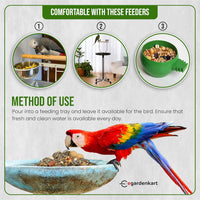 Egardenkart® Parrot Food Mix - Parrots Food with Fruit Blend | Bird Food for Parrot | Nutritionally Complete Bird Seed Mix | Bird Feed for Macaw, Cockatoo and All Parrots