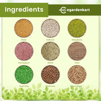 Egardenkart® Bird Food Mix for Pigeon - Premium Bird Feed for Domestic Pigeon | Nutritionally Complete Bird Seed Mix for Dove, Wild Pigeon And Large Wild Birds