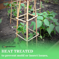 Egardenkart Bamboo Sticks for Plants - Garden Sticks for Strong Support | Long Plant sticks for Plant Support Stakes