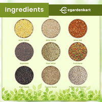Egardenkart Small Bird Food for Budgies -  Bird Seed for Small Birds and Wild Birds | Bird Feed for Finches Canaries Cockatiel Hookbills doves quail and sparrows Seed mix