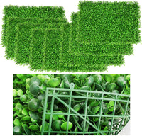 Egardenkart Artificial Boxwood Hedge Panels for Indoor Privacy, Greenery Wall Mat 40 x 60cm Style01