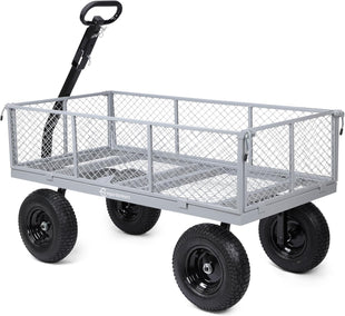 Egardenkart Heavy Duty Garden Cart, 500kg Capacity, Rugged Steel Frame & Removable Sides