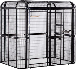 Egardenkart Aviary Large Walk-in Bird Cage - Heavy Duty Outdoor Aviary for Parrots, Macaws, Conures, Lovebirds, Finches, Parakeets, Cockatiels