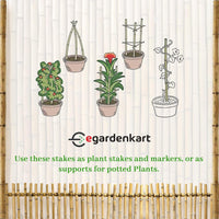 Egardenkart Bamboo Sticks for Plants - Garden Sticks for Strong Support | Long Plant sticks for Plant Support Stakes