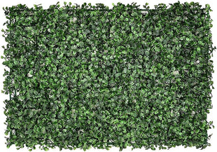 Egardenkart Artificial Boxwood Hedge Panels for Indoor Privacy, Greenery Wall Mat 40 x 60cm (Style01)