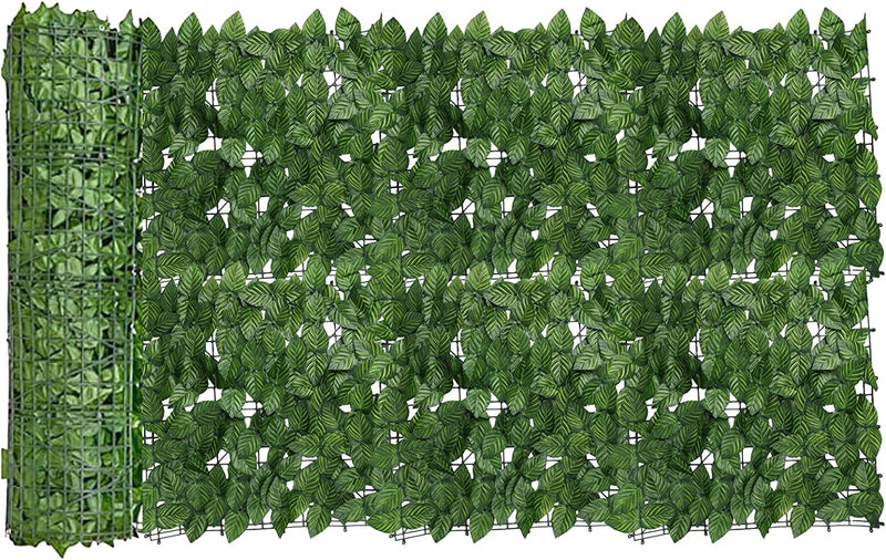 Egardenkart® Artificial Faux Hedge Privacy Fence Wall Screen, Leaf and Vine Decoration for Outdoor Garden Home Decor