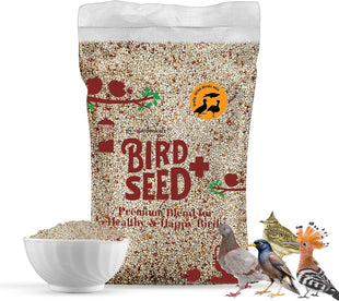 Egardenkart® Bird Food Daily Budget-Friendly - Wild Bird Feed for all Types of Wild Birds | Birds Food for Small Birds Dove Pigeon Myna Lark Bulbul Sparrow Hoopoe Seed Mix