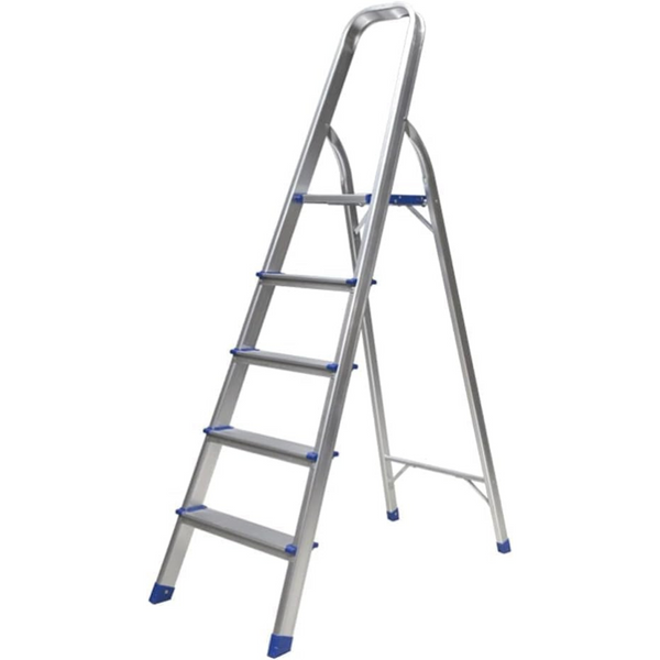 Egardenkart Aluminum Ladder with Anti-Slip Steps and Safety Handrail