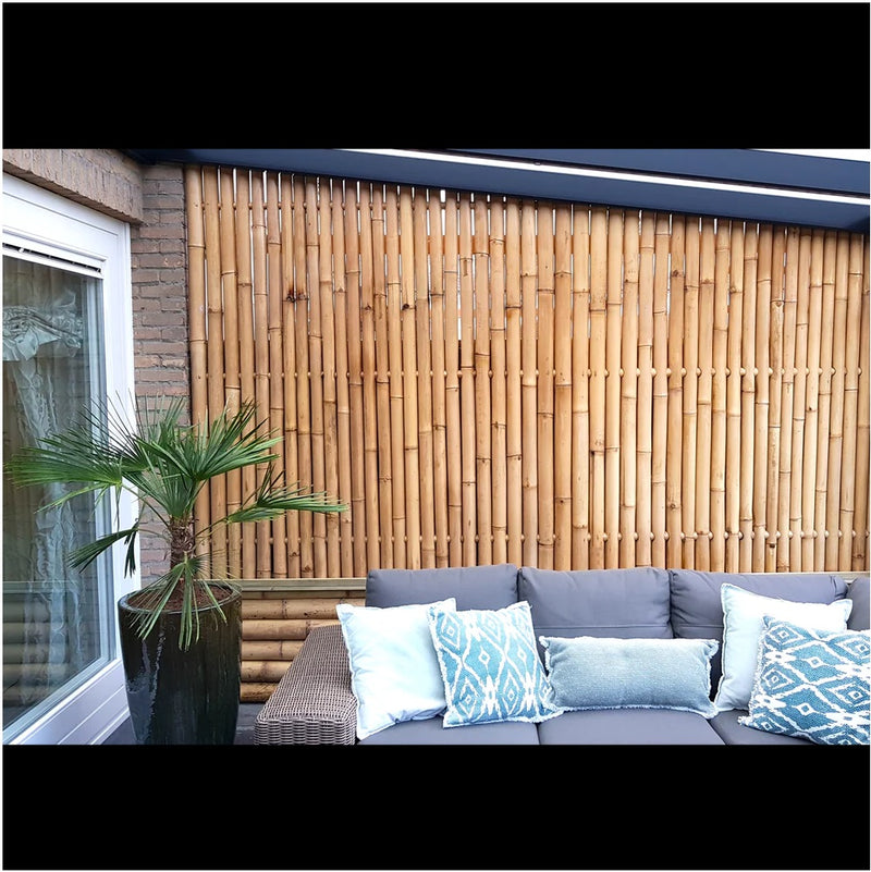 Egardenkart® Premium Thick Full Bamboo Fence Panel Natural and Sustainable Outdoor Privacy Screen