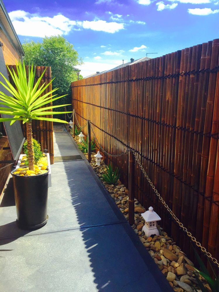 Egardenkart® Premium Half Split Bamboo Panel Fence - Natural and Sustainable Outdoor Privacy Screen