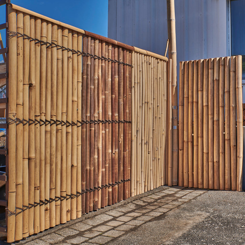 Egardenkart® Premium Half Split Bamboo Panel Fence - Natural and Sustainable Outdoor Privacy Screen