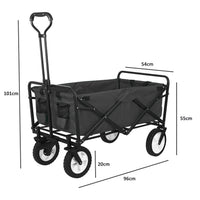 Egardenkart Foldable Utility Wagon Cart Trolley Utility Grocery Wagon for Camping Shopping