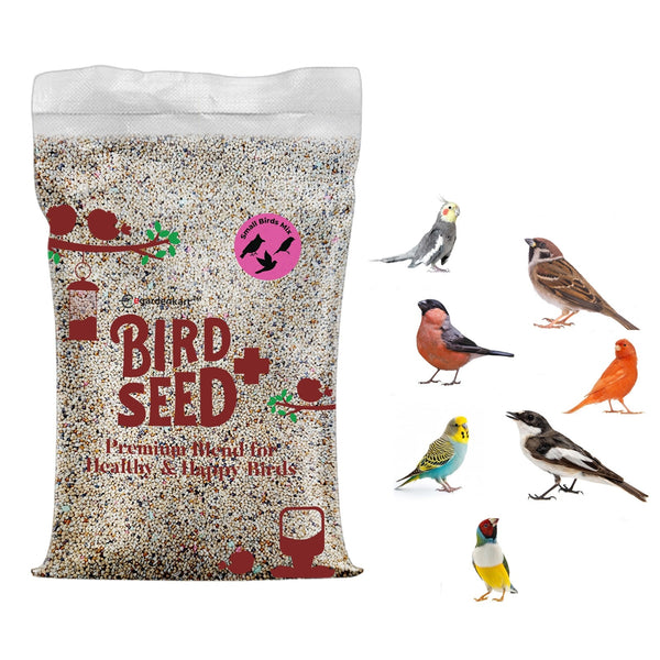 Bird Food Mix for Small bird Budgie Finches Canaries Cockatiel Hookbills Doves Quail and Sparrows