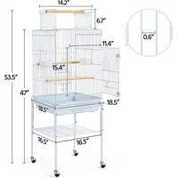 Bird Cage with Rolling Stand