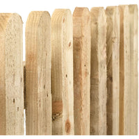 Garden fence wooden pickets