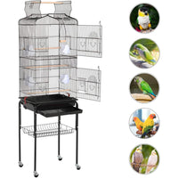 Outlet Bird Cages for Parakeets Cockatiels FiLovebirds nches Canaries Conures Budgies, Detachable Rolling Stand Copy