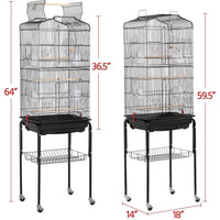 Outlet Bird Cages for Parakeets Cockatiels FiLovebirds nches Canaries Conures Budgies, Detachable Rolling Stand Copy